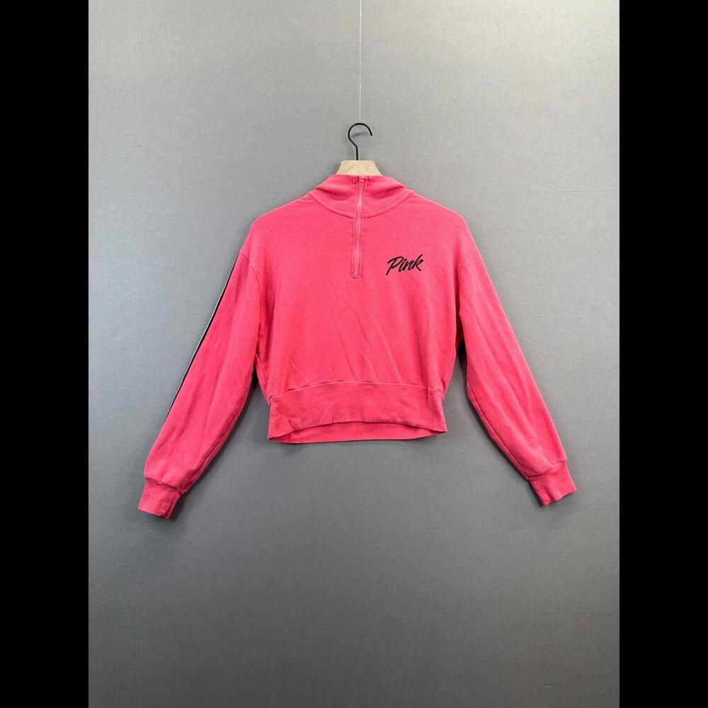 Victoria Secret Pink Womens Jacket Mock Neck Zipped Long Sleeve Size XS "